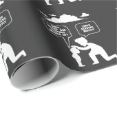 Papier Cadeau Programmeur informatique développeur Linux Nerd (Coin rond)