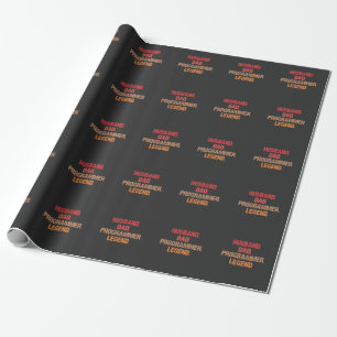 Papier Cadeau Programmeur Papa IT Nerd Admin Coder père ordinate