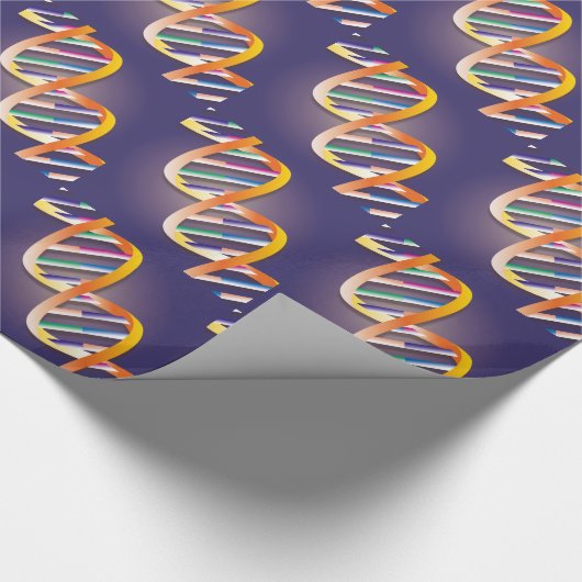 Papier Cadeau Projecteur d'ADN Science Médicale (Coin)