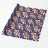 Papier Cadeau Projecteur d'ADN Science Médicale (Déroulé)