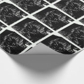 Papier Cadeau projet noir quotidien de manga d'anime (Coin)