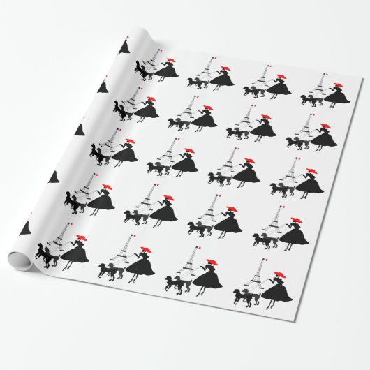 Papier Cadeau Promenade avec des chiens (Déroulé)