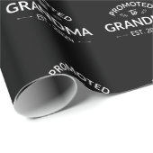 Papier Cadeau Promu À Grand-Mère Est. 2024 II (Coin rond)