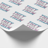 Papier Cadeau Pronoms Trans Ils Elles (Coin)