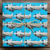 Papier Cadeau Propeller Plane