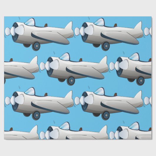 Papier Cadeau Propeller Plane (Plat)
