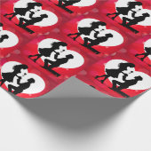 Papier Cadeau Proposition cardiaque Silhouette rouge (Coin)