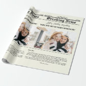 Papier Cadeau Proposition de la servante Journal Bouquet Photo (Déroulé)