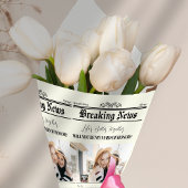 Papier Cadeau Proposition de la servante Journal Bouquet Photo