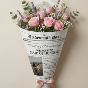 Papier Cadeau Proposition de la servante Journal Flower Wrap pho
