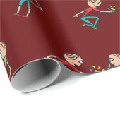 Papier Cadeau Proposition de mariage fiançailles (Coin rond)