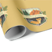 Papier Cadeau Protéger la Belette des Parcs (Coin rond)