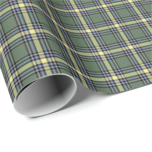 Papier Cadeau Province de l'Alberta Canada Tartan