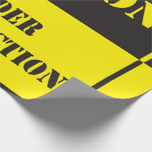 PAPIER CADEAU PRUDENCE SOUS SIGNE DE CONSTRUCTION (Coin)