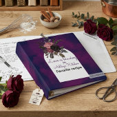 Papier Cadeau Prune Noir Dark gothique