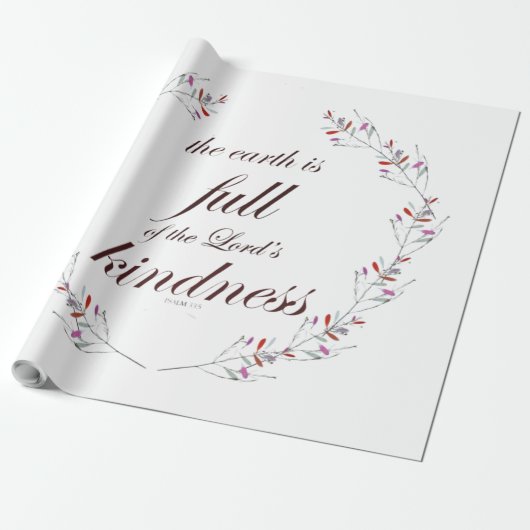 Papier Cadeau Psaume 33 (Déroulé)