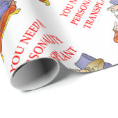 PAPIER CADEAU PSYCH (Coin rond)