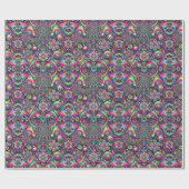 Papier Cadeau Psychedelic Christmas Wrapping Paper (Plat)