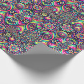 Papier Cadeau Psychedelic Christmas Wrapping Paper (Coin)