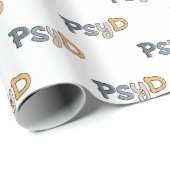 Papier Cadeau Psychologue PsyD (Coin rond)