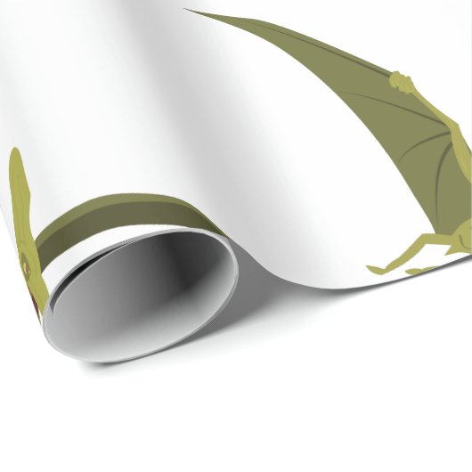 Papier Cadeau Ptéodactyle volant (Coin rond)