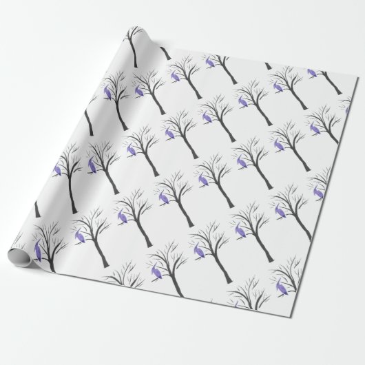 Papier Cadeau Ptérodactyle dans un arbre (Déroulé)