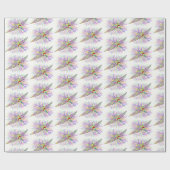 Papier Cadeau Ptérodactyle Santa Noël Dinosaure de Noël (Plat)