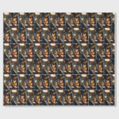 Papier Cadeau Pub Cocktail à l'ancienne (Plat)