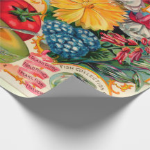 Publicité ancienne pour graines de légumes fruits