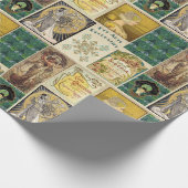 Papier Cadeau Publicité féminine Art nouveau vintage (Coin)