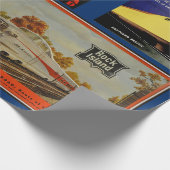 Papier Cadeau Publicité ferroviaire vintage (Coin)