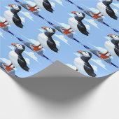 Papier Cadeau Puffin Cute Oiseau de mer Atlantique (Coin)