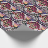 Papier Cadeau Pug Dog Valentine's Day (Coin)