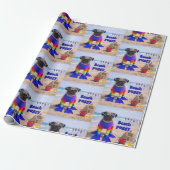 Papier Cadeau Puggy de la plage (Déroulé)