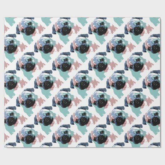 Papier Cadeau Pugly (Plat)