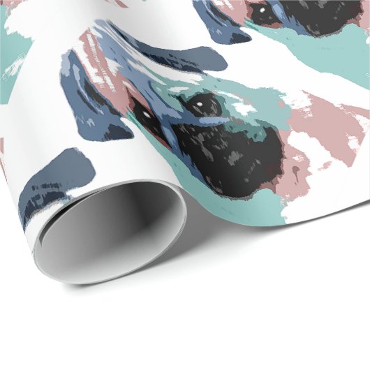 Papier Cadeau Pugly (Coin rond)