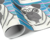 Papier Cadeau Pugly est beau papier d'emballage (Coin rond)