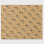 Papier Cadeau Pugs de yoga (Plat)