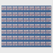 Papier Cadeau Puisque 'Merica qui est pourquoi (Plat)