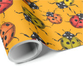 Papier Cadeau Puits colorés (Coin rond)