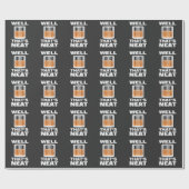 Papier Cadeau Puits qui est ordonné - whiskey drôle (Plat)