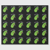 Papier Cadeau Puke-cumber Funny Concomber Pun Dark BG (Plat)
