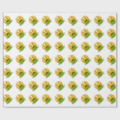 Papier Cadeau puking émoji (Plat)