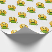 Papier Cadeau puking émoji (Coin)