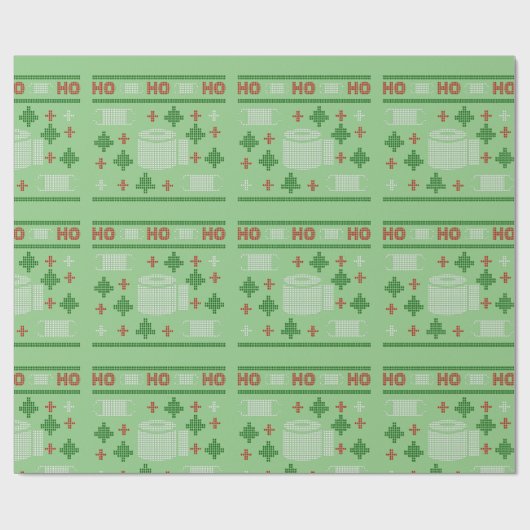 Papier Cadeau pull de noël 2020 (Plat)