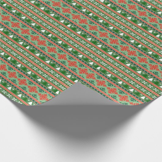 Papier Cadeau pull de Noël tricoté (Coin)