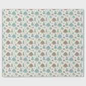 Papier Cadeau Pull douillet d'hiver & Cacao chaud mignon (Plat)