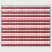 Papier Cadeau Pull moche tricoté Hygge Anges Cœurs Noël (Plat)