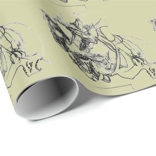 Papier Cadeau Pullover équestre d'exposition - cheval (Coin rond)