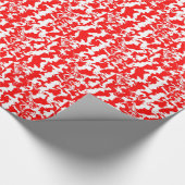 Papier Cadeau Pulvérisation rouge (Coin)